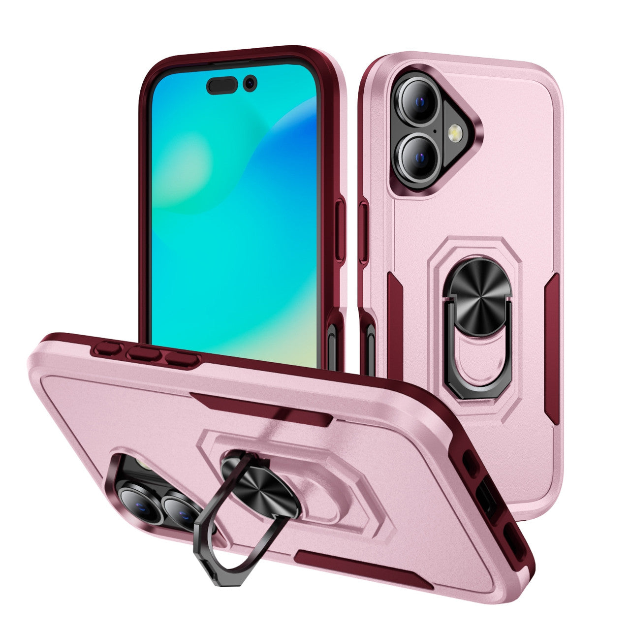 Coque robuste avec anneau pour iPhone 16 Plus Coque robuste avec anneau pour iPhone 16 Plus